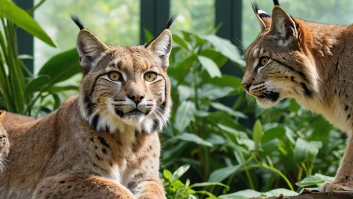 Frolicking Lynxes Captured
