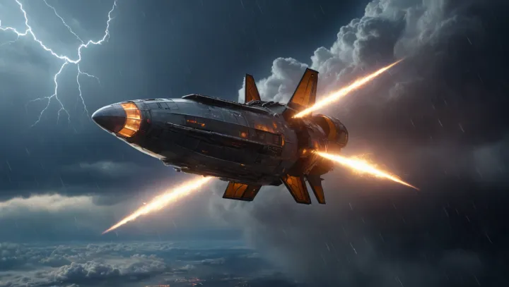 Cosmic Marvel as Spacecraft Defies Hurricane