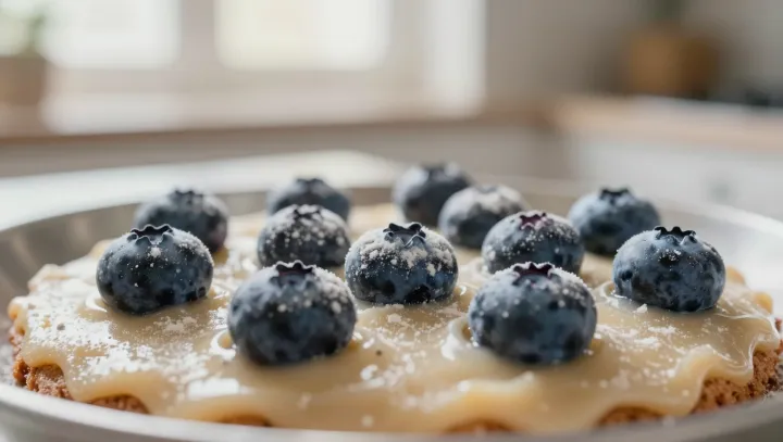 Небольшая хитрость с мукой, которая не даёт чернике тонуть