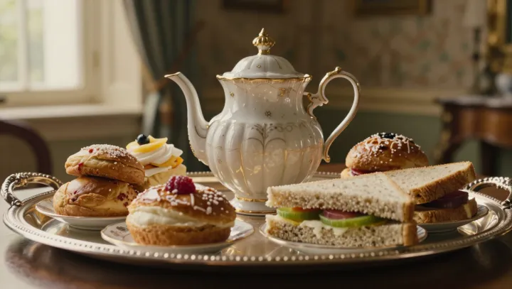 Viktoriánské odpolední čaje jako vysoce kalorický trik