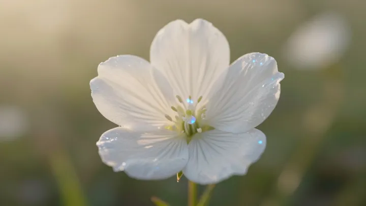 Ultrafialová přistávací světla bílých květů
