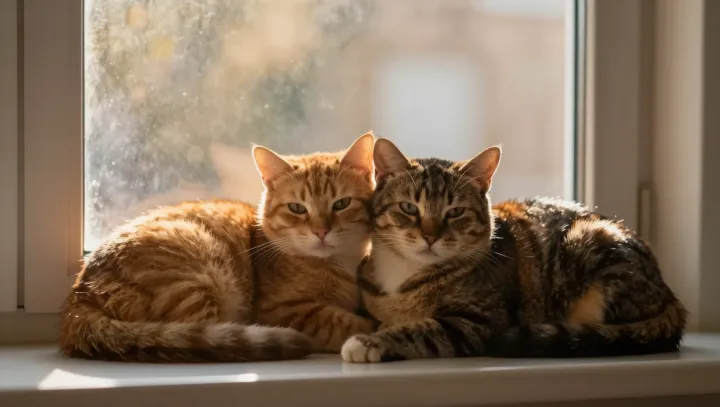 Коты синхронизируют сердца и иммунитет, это вообще норма