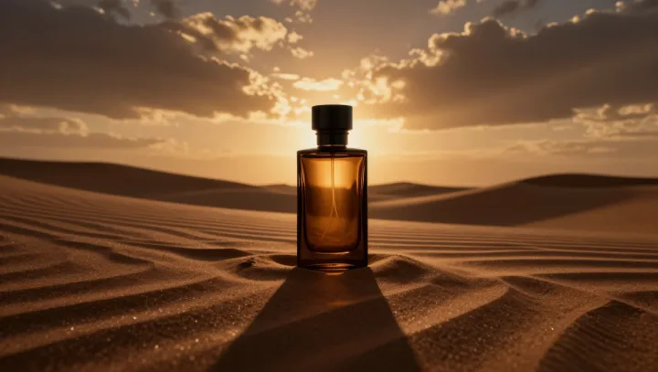 Мираж пустыни в дыму и удах