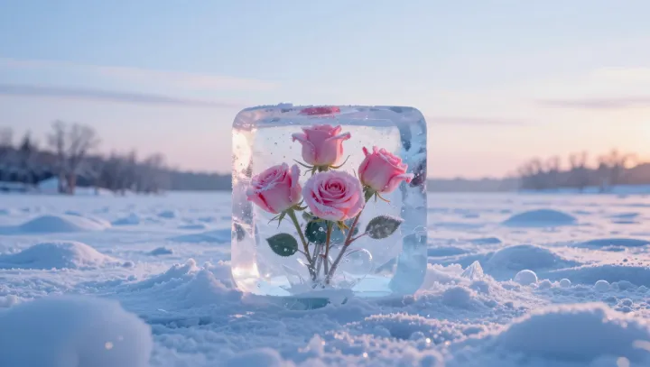 Why plate ice grows into branching flowers