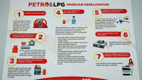 Petros ingatkan langkah selamat LPG di rumah