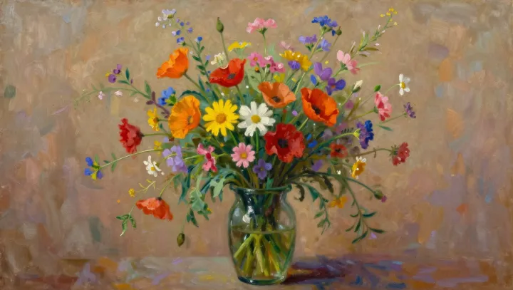 Proč luční bordel v obraze působí živěji než růže