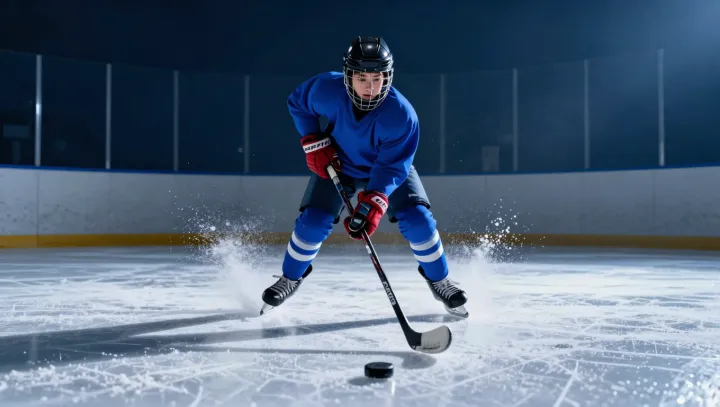 Скрытые корни хоккея с шайбой на земле