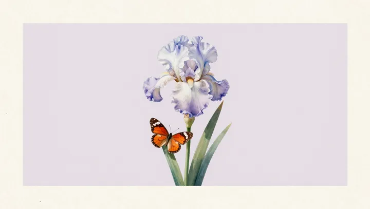 Обычный ирис, а на картинах какая тропическая дичь…