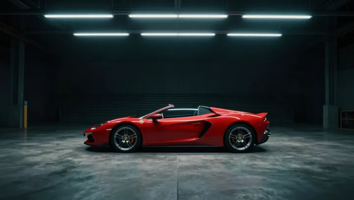 Ferrari 296 GTS ночью так держится за асфальт, что жуть