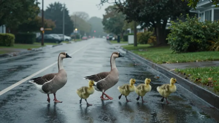 Ty husy uprostřed kolon? normální to fakt není