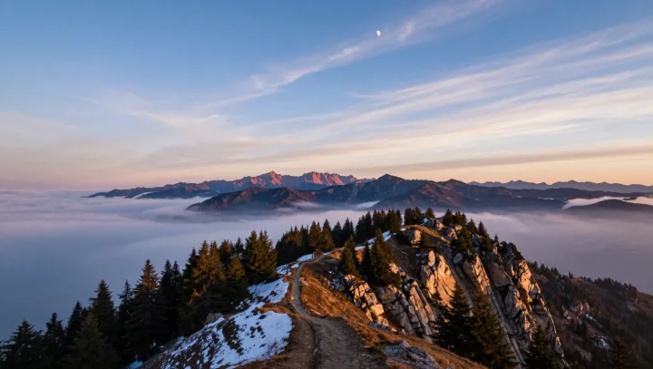 A Small Alpine Peak That Cuts Through Deep Time