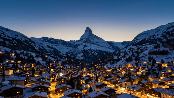 Маттерхорн как торговый центр, люди в пробке… серьёзно