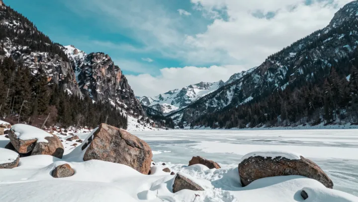 Альпы из белых становятся зелёными