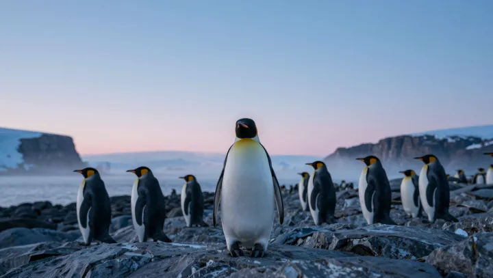 Пингвины используют силу толпы, чтобы сохранять тепло