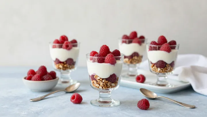 Tichá vlákninová síla malinové snídaně