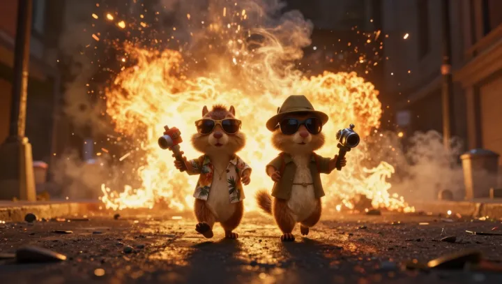 Почему один бурундук объемный, а другой плоский