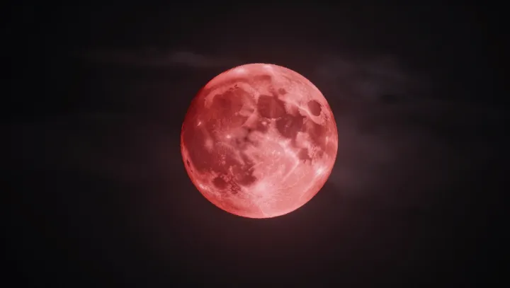 Почему Луна у горизонта вдруг рыжеет