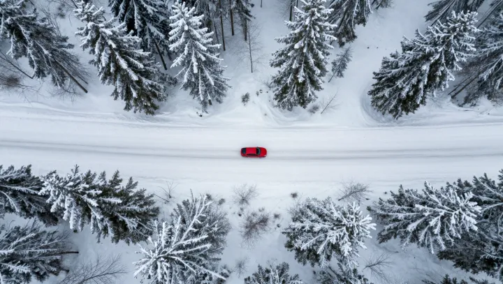 Proč v tichém finském lese září červené auto
