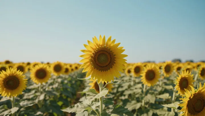 Как подсолнухи тайно репетируют рассвет