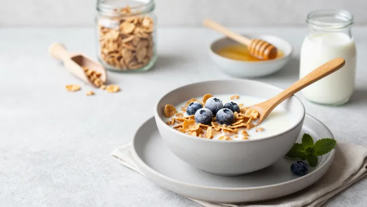 Miska sladkých lupínků a pak celý den v háji