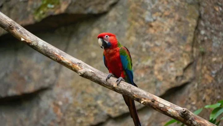 How Macaws Sleep Locked Onto Branches
