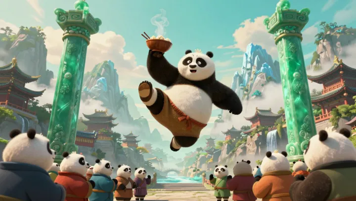 Why Two Pandas Climb Alike but Eat Apart