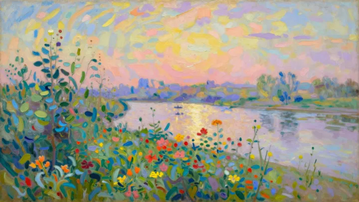 Monet’s Flower Bed As A Light Laboratory