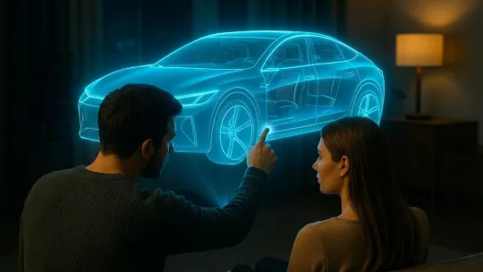 AI Pikar Genie Cetus Gelombang Di Showroom Kereta