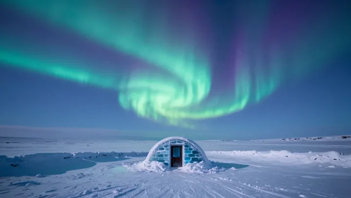 How Thin Polar Shelters Trap Human Heat