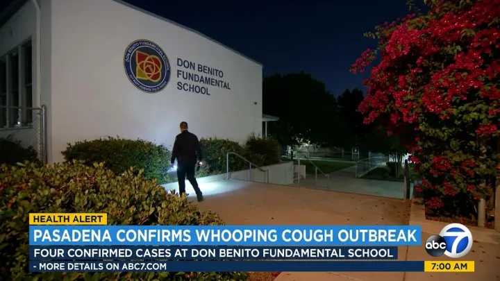 Pasadena probes whooping cough cluster at school