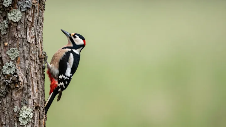 Дятел. Удар за ударом — и хоть бы что