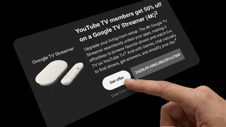 YouTube TV dangles 50% cut on Google TV