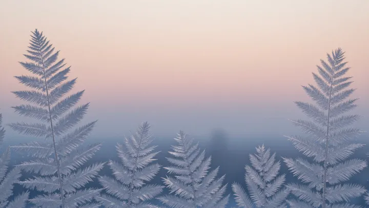 Ice flowers that grow like rivers and lightning