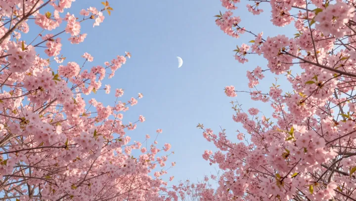 The quiet geometry behind the daytime Moon