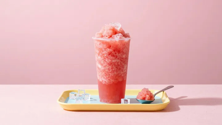 Why shaved ice juice hits colder
