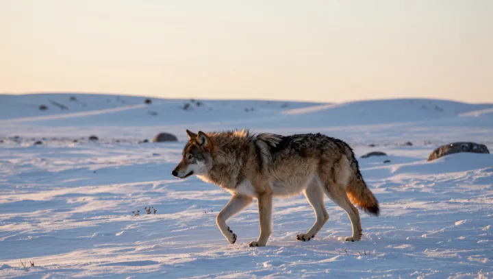How a Wolf Walks on Frozen Glass