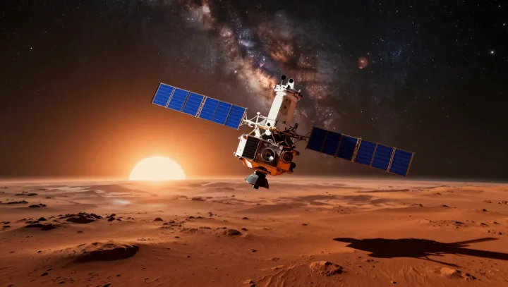 Sailing on Sunlight in Mars’ Shadow