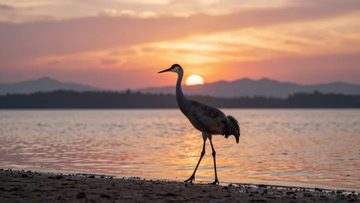 Why cranes balance on one leg in the cold