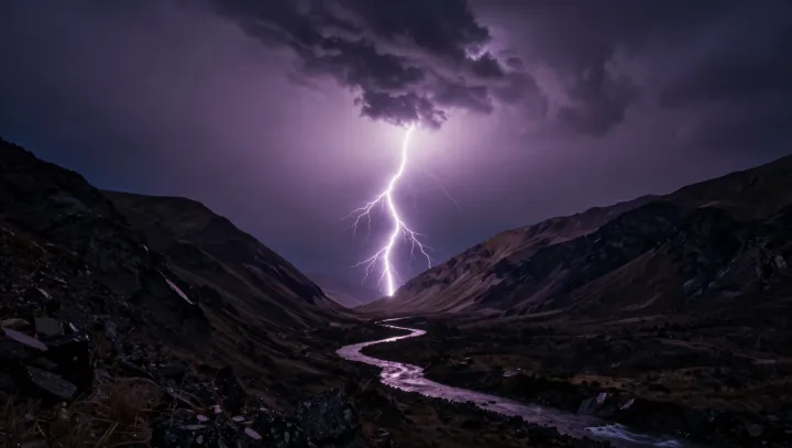 Why White Lightning Turns Storms Violet
