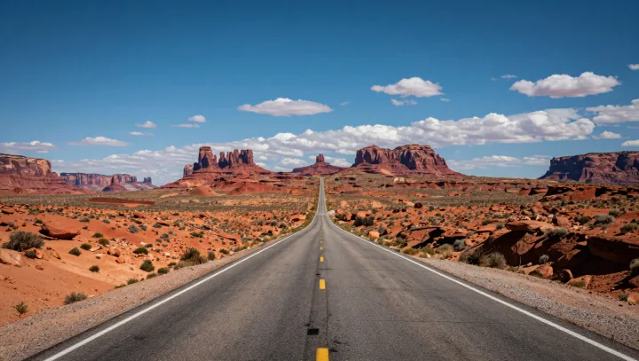 How One Straight Road Hacks Your Desert Brain