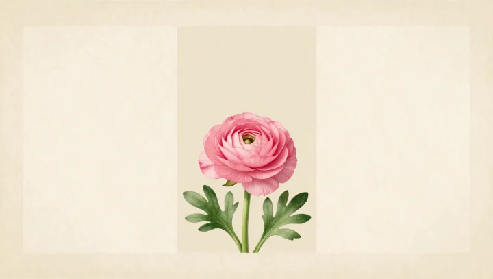 The hidden geometry inside a ranunculus