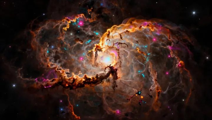 Why a restless nebula barely seems to change