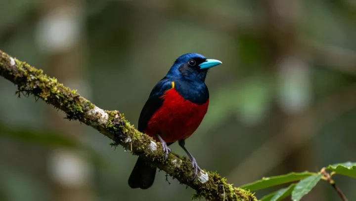 Black-And-Red Broadbill’s Double Life