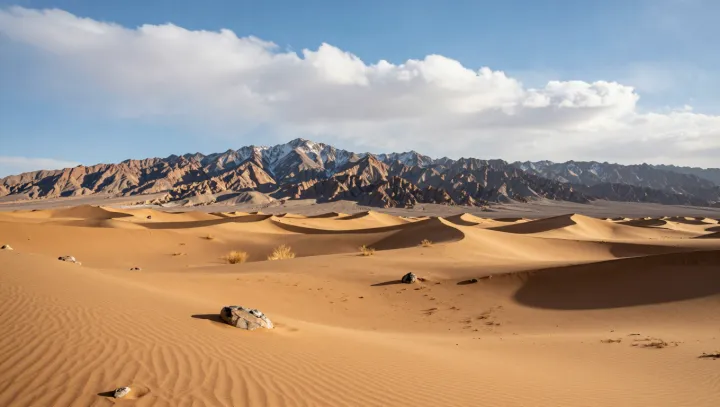 When Sand That Seems Frozen Quietly Walks