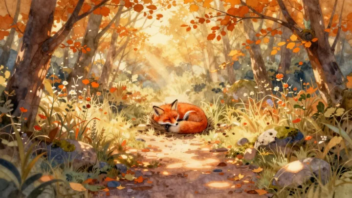 How a Fox Sleeps Exposed Yet Unharmed