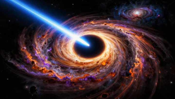 How Black Holes Power Blinding Light