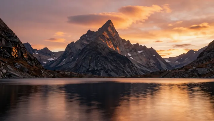 Why coastal peaks ignite at gray-sky sunset