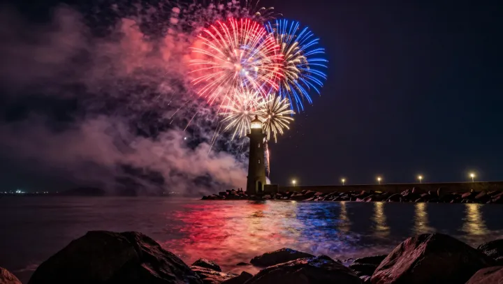How Engineers Paint Fire Around a Lighthouse
