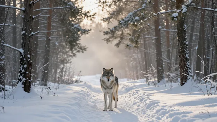 The still wolf and its hidden heat shield