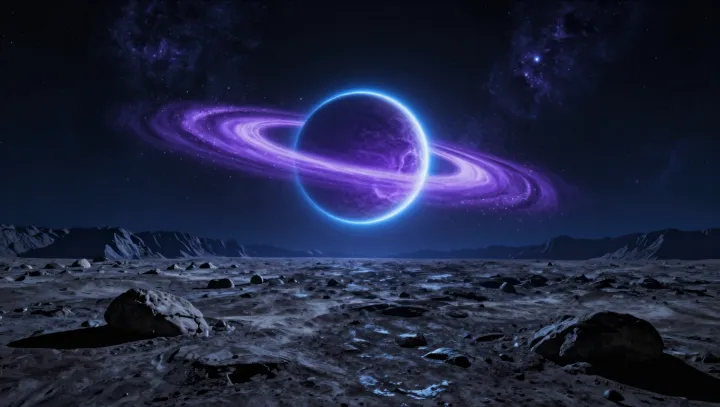 Why a distant exoplanet could glow purple